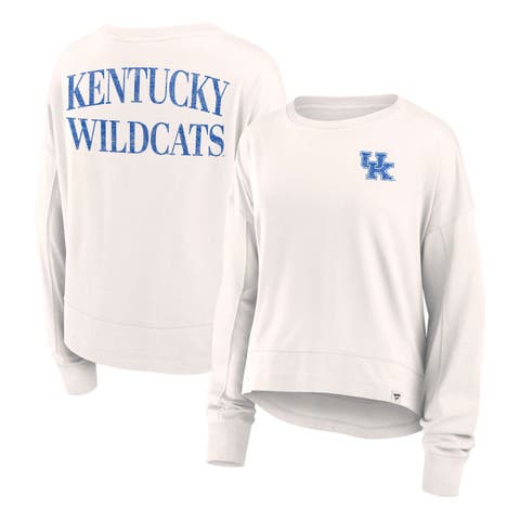 Women's Fanatics Branded White Kentucky Wildcats Kickoff Full Back Long Sleeve T-Shirt