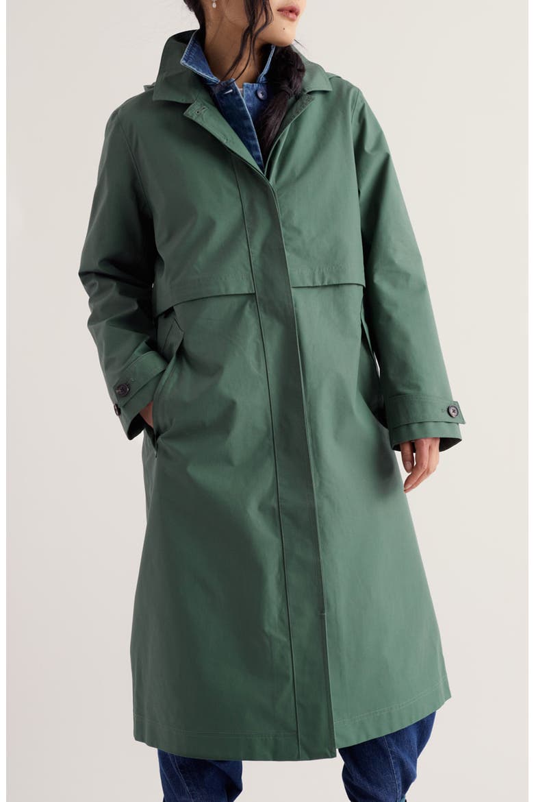 Sea Lights Waterproof Trench Coat, Main, color, LIGHT COPPICE
