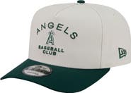 New Era Men's New Era Cream/Dark Green Los Angeles Angels Chrome A-Frame 9FIFTY Snapback Hat