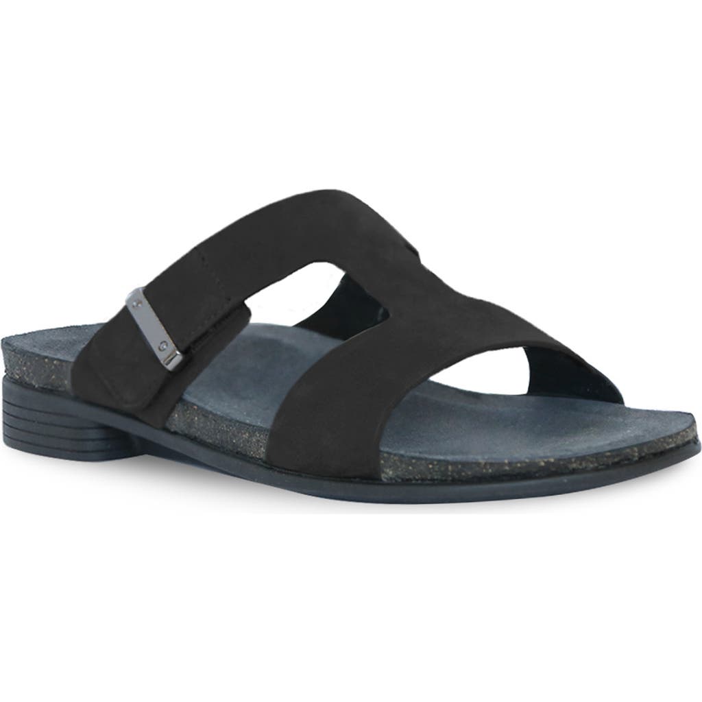 Munro Jody Slide Sandal In Black