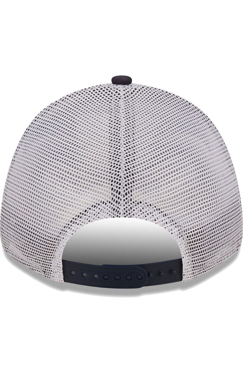 New Era Men's New Era Navy/White Chicago Bears Logo Patch Trucker 9FORTY Snapback Hat, Alternate, color, 