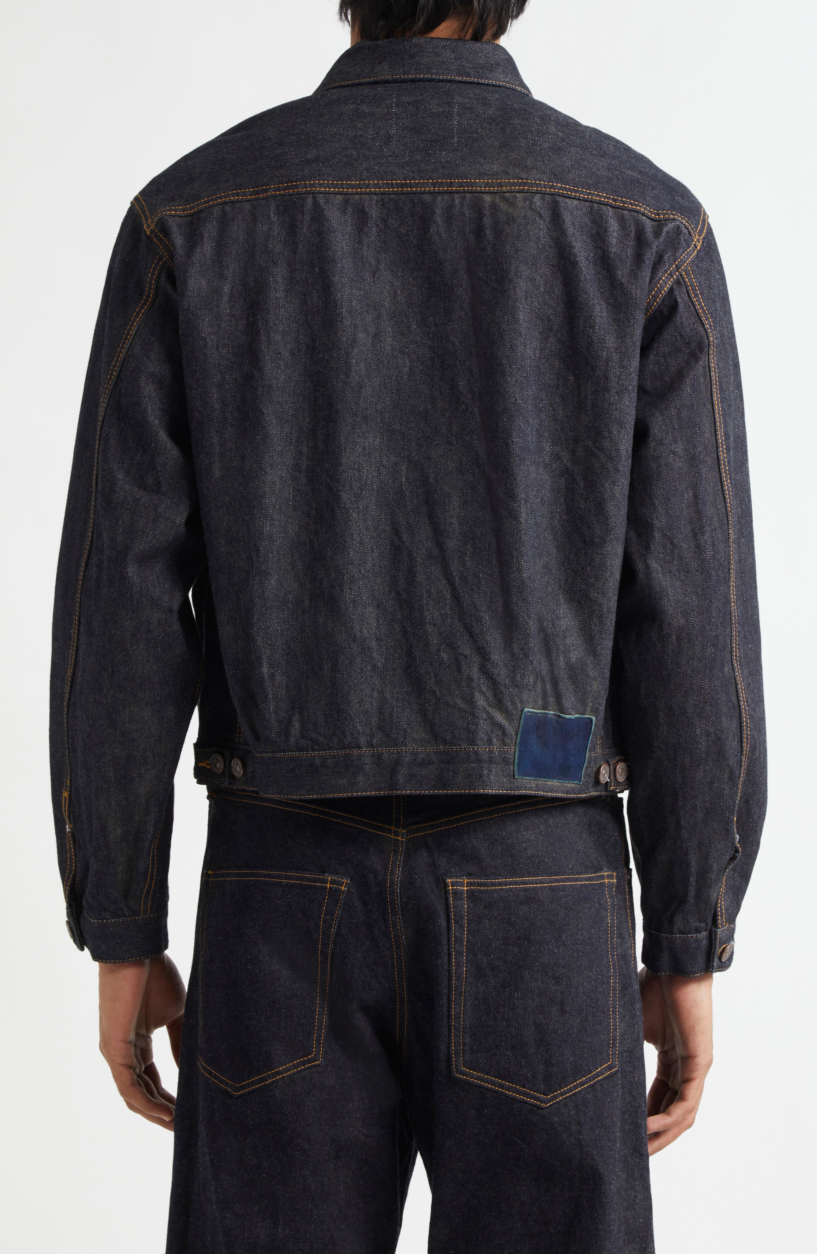 101X Oversize Overdyed Denim Jacket (Men) | Nordstrom