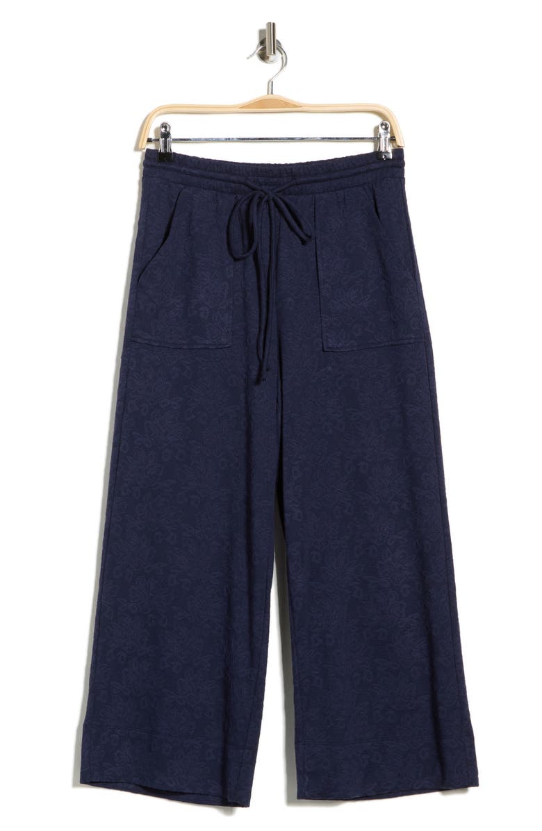 Bobeau Jacquard Wide Leg Pants, Main, color, 