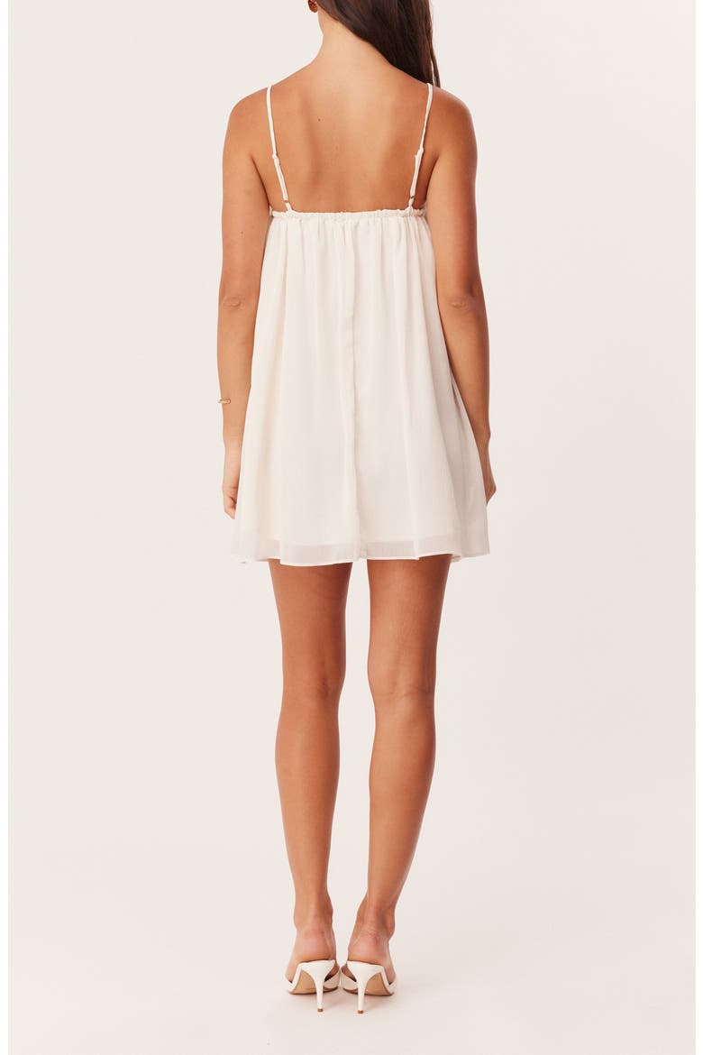 Laurie Cape Minidress, Alternate, color, OFF WHITE