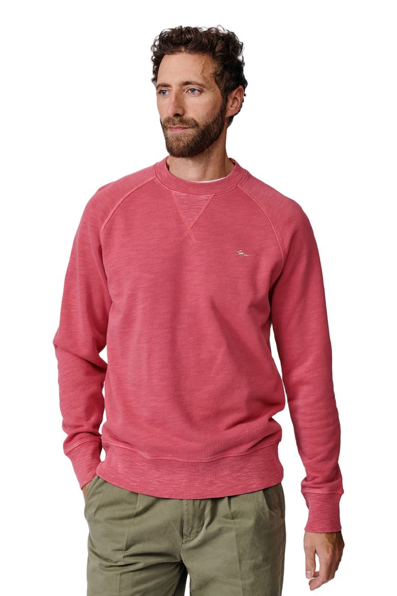 Garsdale Slub Crew Neck Sweatshirt, Main, color, Raspberry