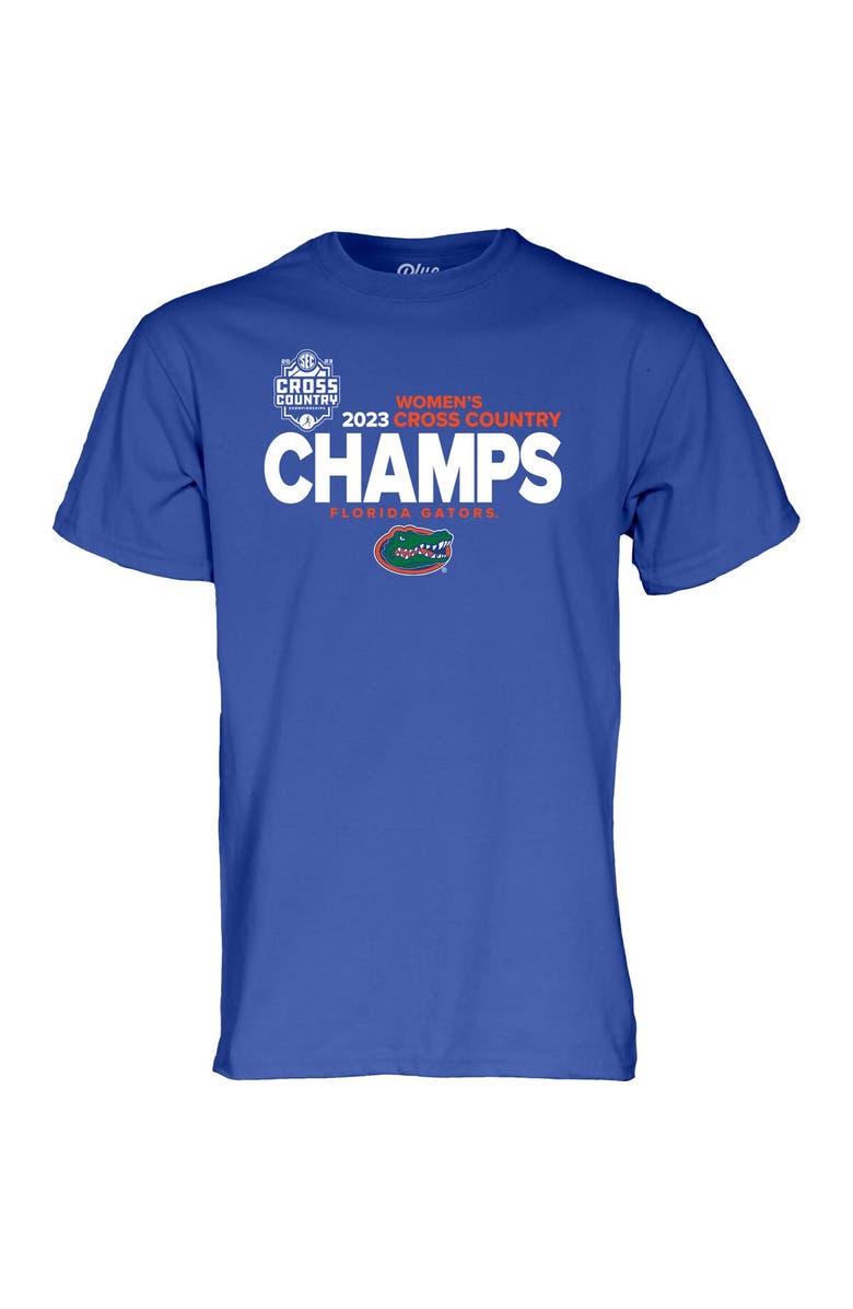 BLUE 84 Unisex Blue 84 Royal Florida Gators 2023 SEC Women's Cross Country Champions Locker Room T-Shirt, Alternate, color, 