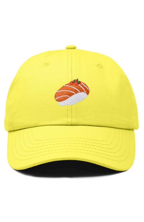 Salmon Sushi Embroidered Dad Cap