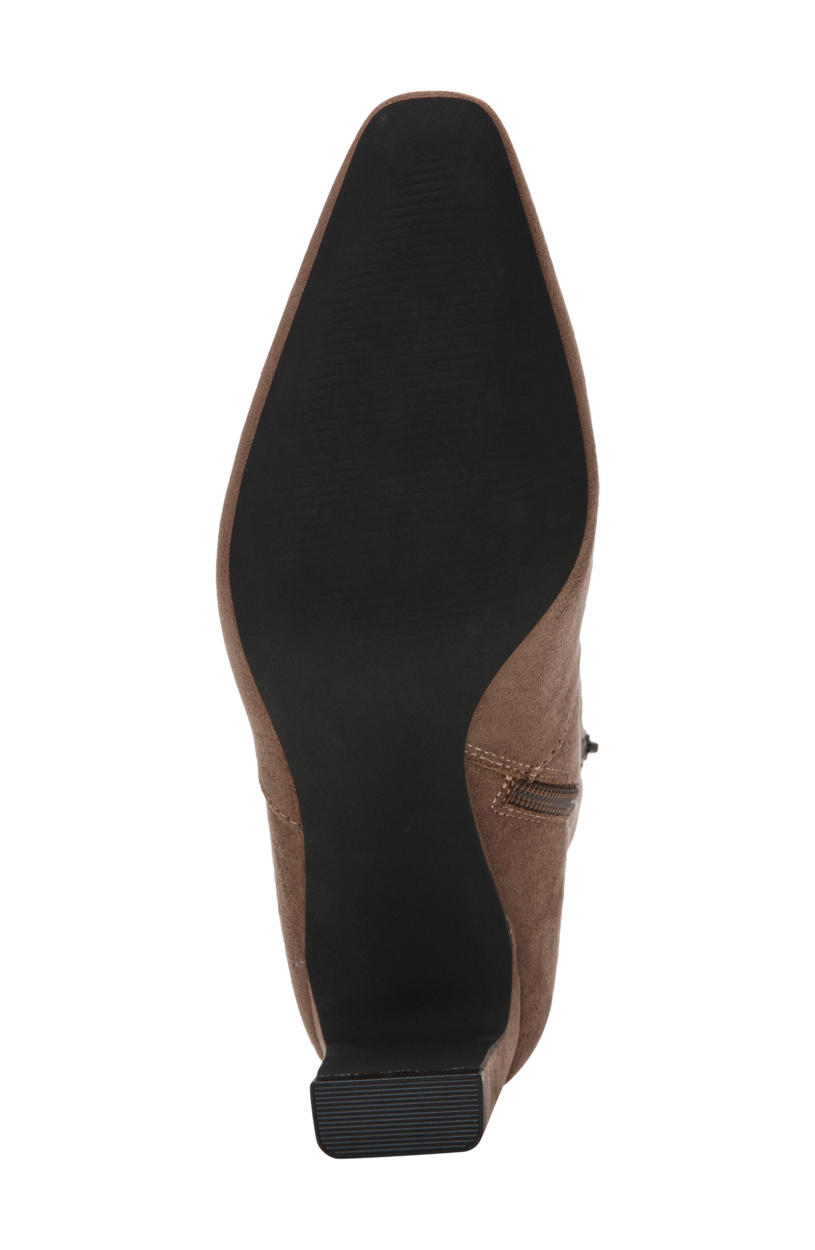 Corbin Knee High Faux Leather Boot, Alternate, color, TAUPE MICROSUED