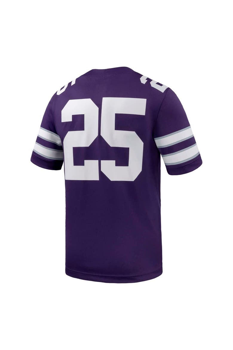 Men's Nike #25 Purple Kansas State Wildcats Untouchable Replica Game Jersey, Alternate, color, Purple
