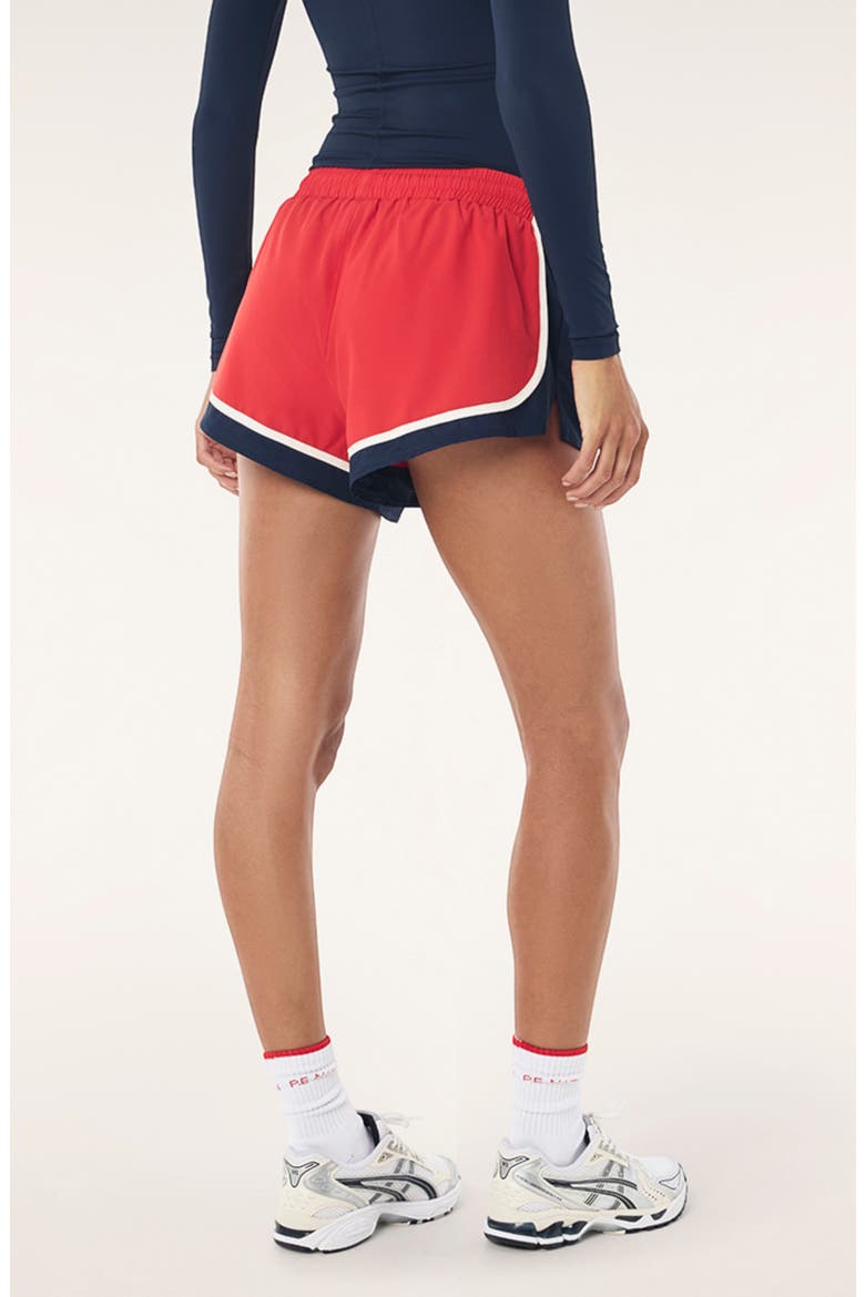 Stride Active Shorts, Alternate, color, COLLEGE RED/ DARK NAVY