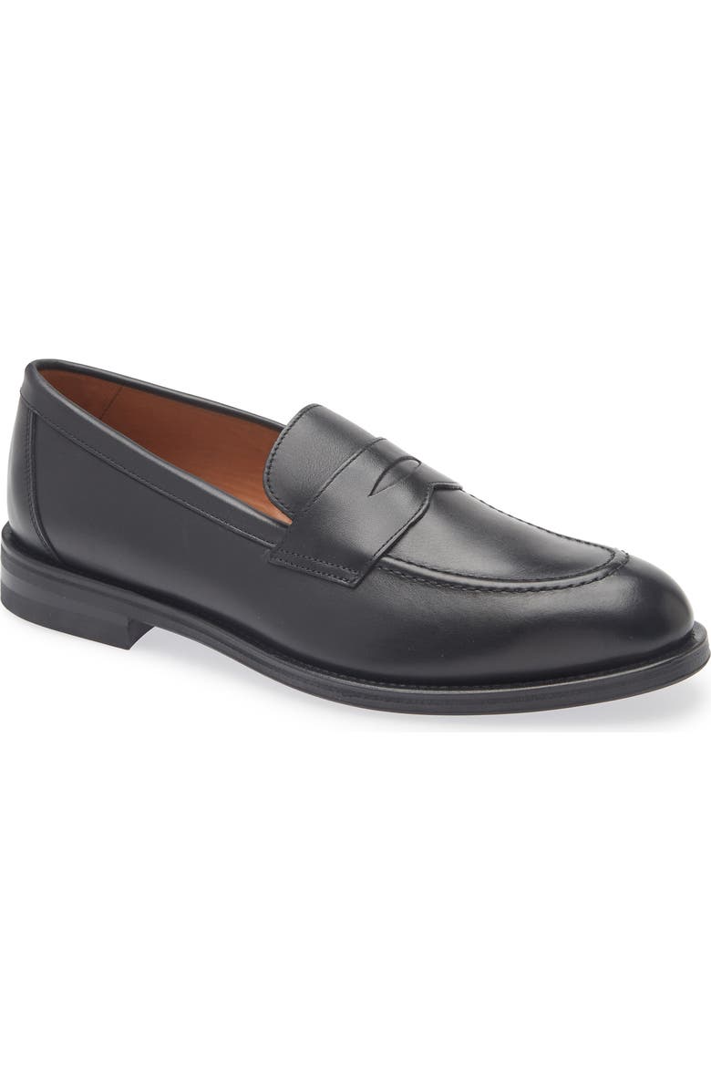 Gentle Souls Porto Penny Loafer, Main, color, Black