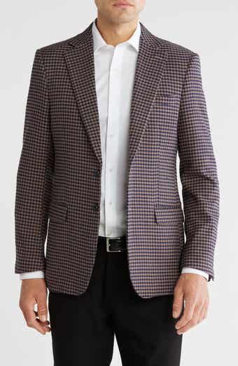 T.R. PREMIUM Houndstooth Slim Fit Blazer