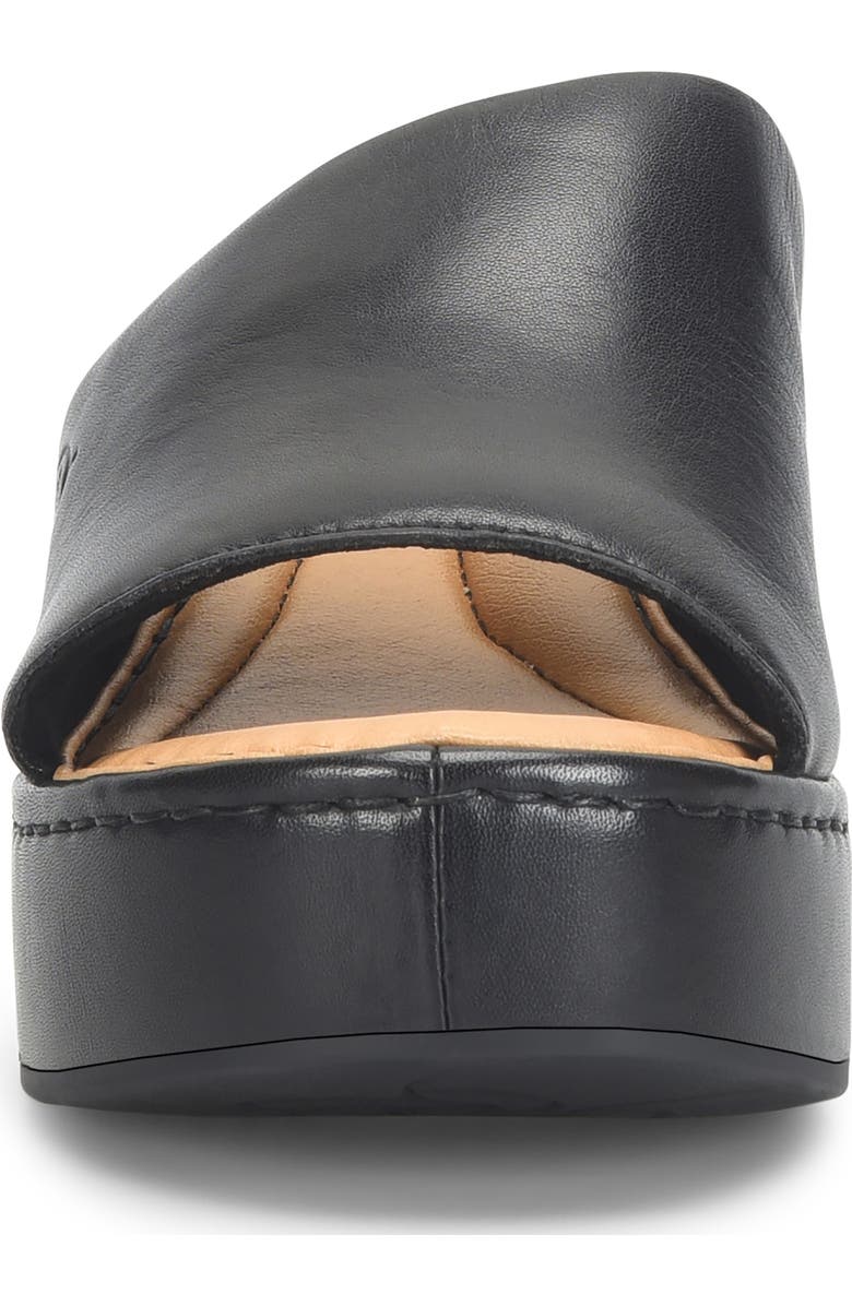Børn Shilo Platform Wedge Sandal, Alternate, color, Black Leather