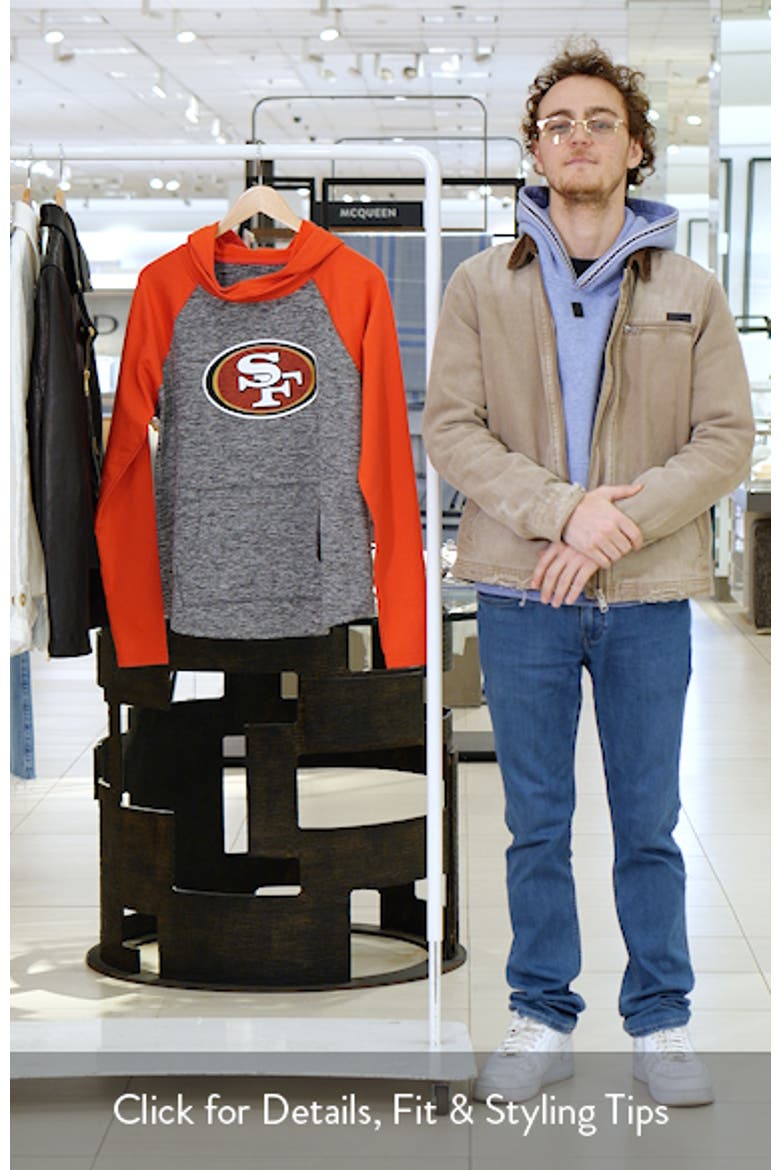 Women's G-III 4Her by Carl Banks Heathered Gray/Scarlet San Francisco 49ers Championship Ring Pullover Hoodie video