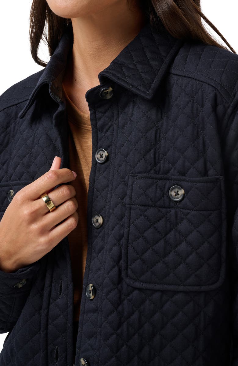 TravisMathew Diamond Quilted Shacket, Alternate, color, 