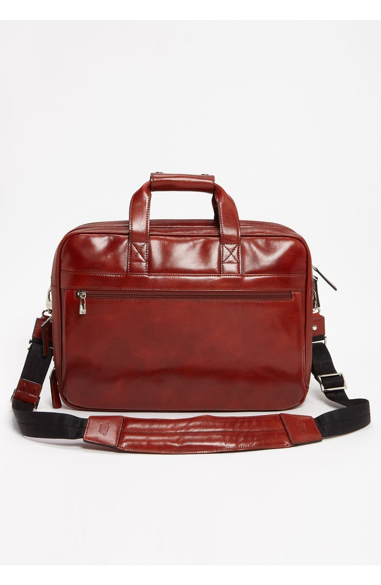 Bosca Double Compartment Leather Briefcase, Alternate, color, Cognac