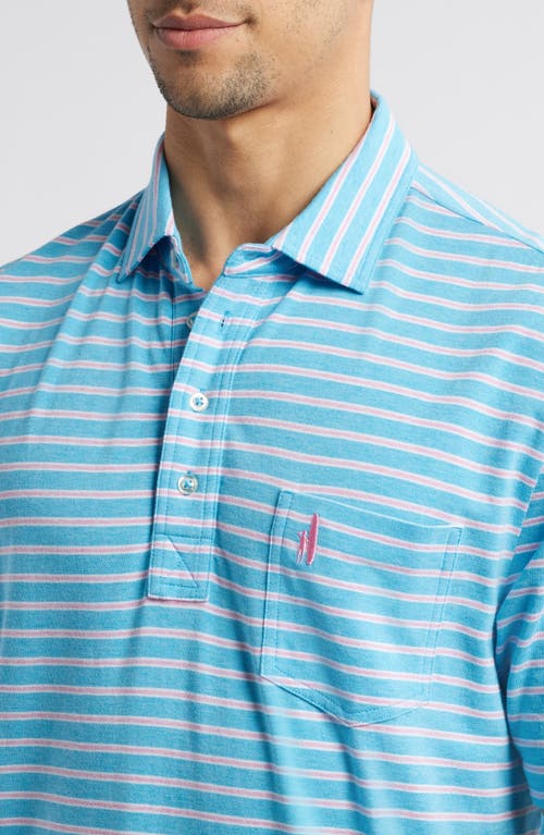 Johnnie-o Matthis Stripe Pocket Polo In Maya