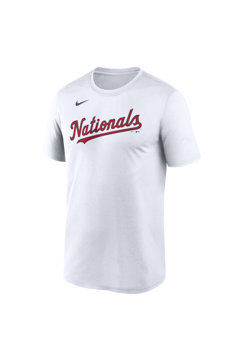 Men's Nike White Washington Nationals New Legend Wordmark Dri-FIT T-Shirt, Alternate, color, White