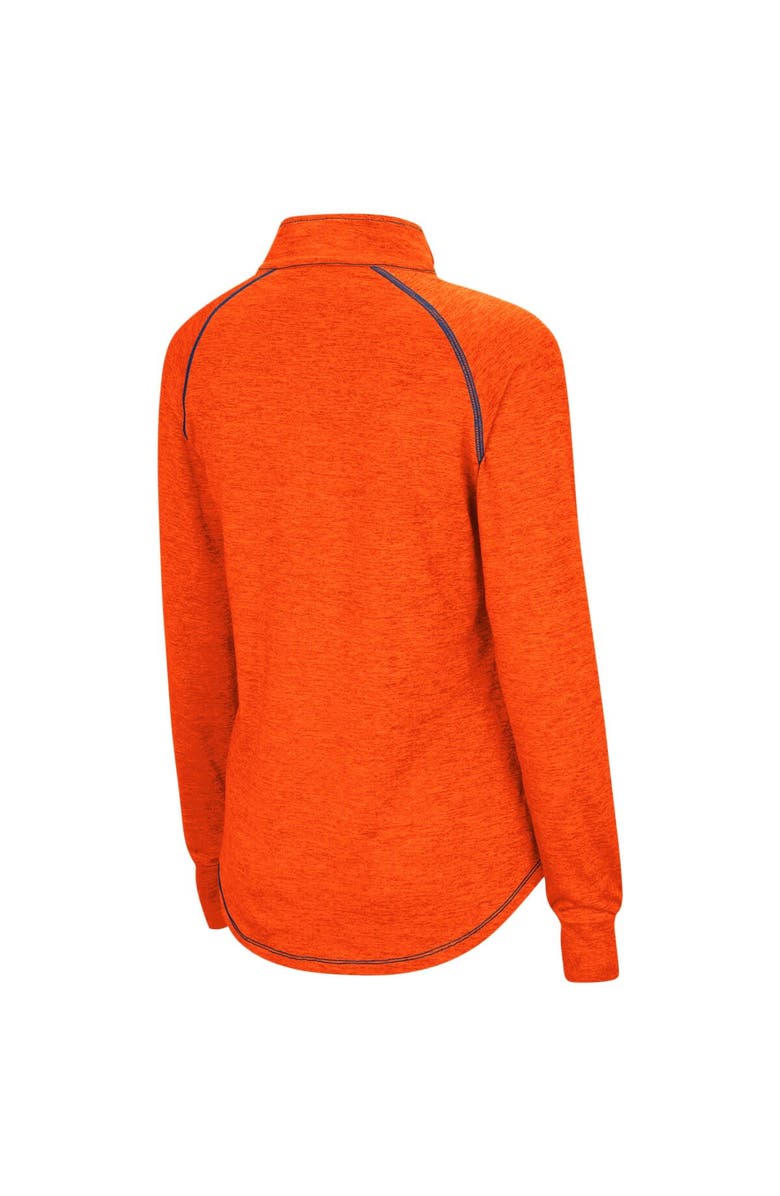 COLOSSEUM Women's Colosseum Orange Syracuse Orange Bikram Lightweight Fitted Quarter-Zip Long Sleeve Top, Alternate, color, 