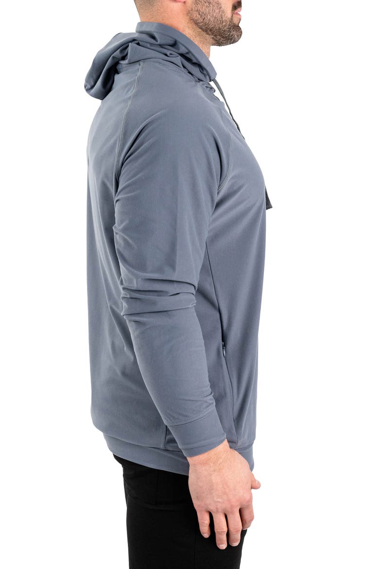 Solid Cotton Hoodie, Alternate, color, GREY