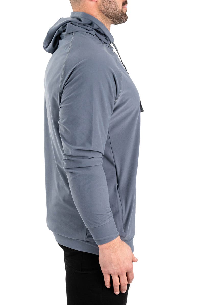 Maceoo Solid Cotton Hoodie, Alternate, color, Grey