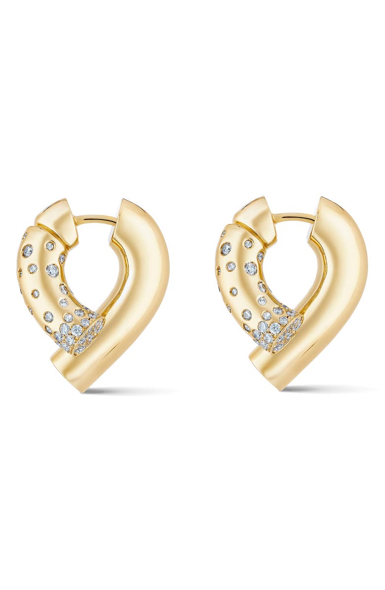 TABAYER Oera Pavé Diamond Earrings, Alternate, color, Yellow Gold