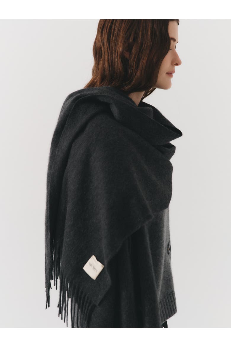 Amandine Scarf, Alternate, color, Anthracite