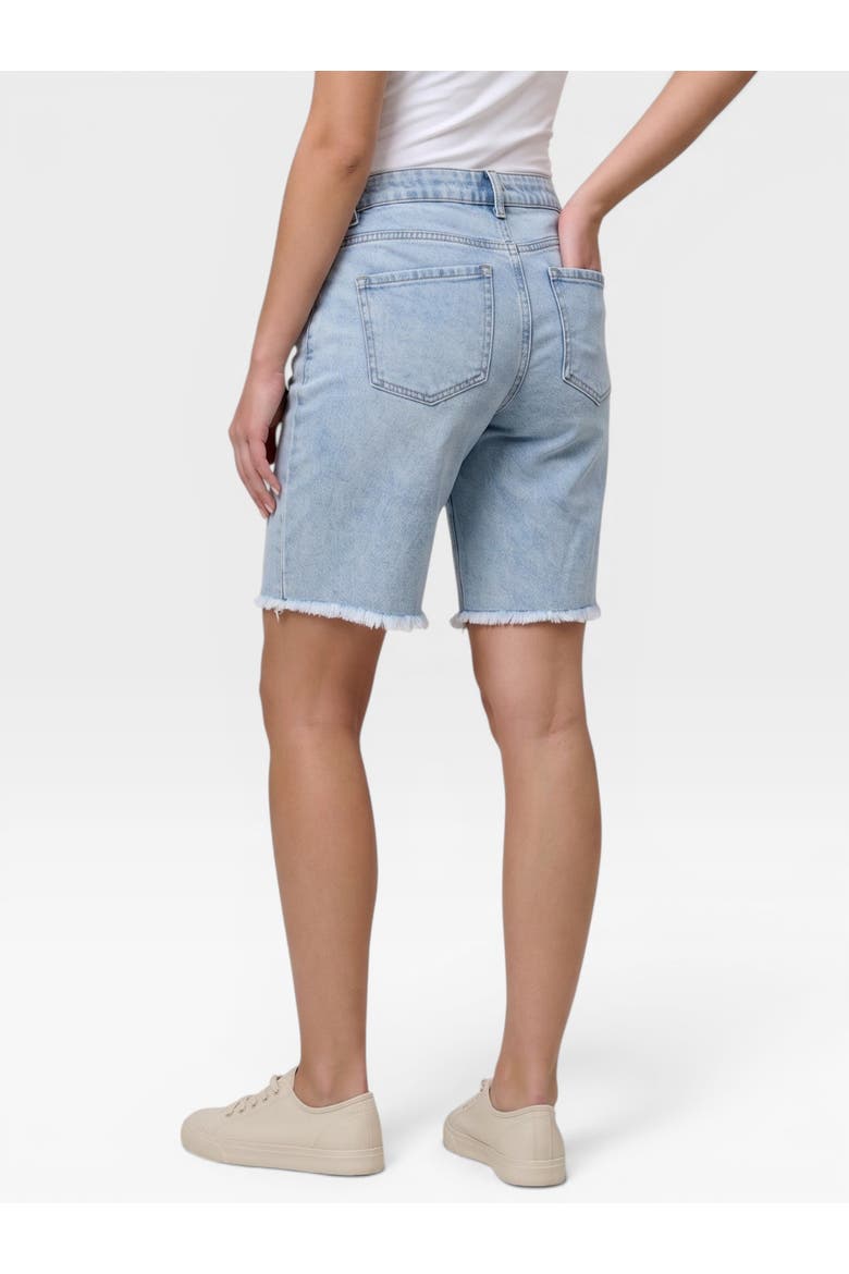 Under the Belly Maternity Dad Denim Short, Alternate, color, Sara Light Wash