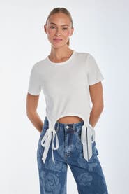 The Noli Shop Diana Bow T-Shirt