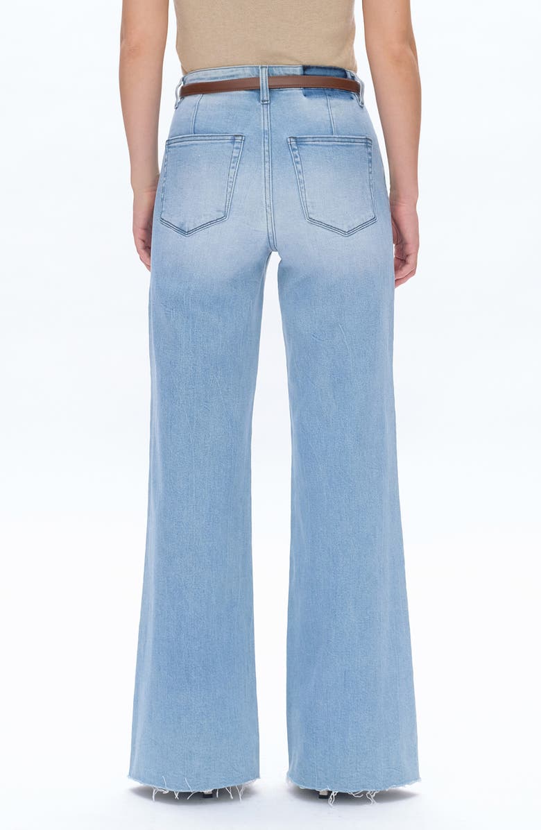 Bayeas Super High Waist Wide Leg Jeans, Alternate, color, Light Blue