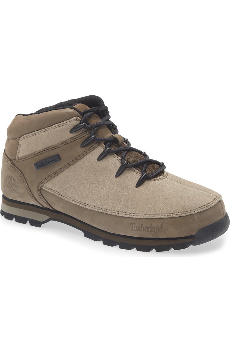 Timberland Euro Spring Mid Hiking Boot, Main, color, Grey/ Dark Brown