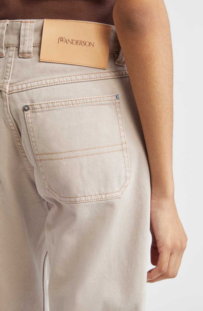 JW Anderson Twisted Slim Leg Jeans, Alternate, color, 