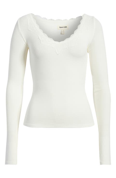Lace Trim Top
