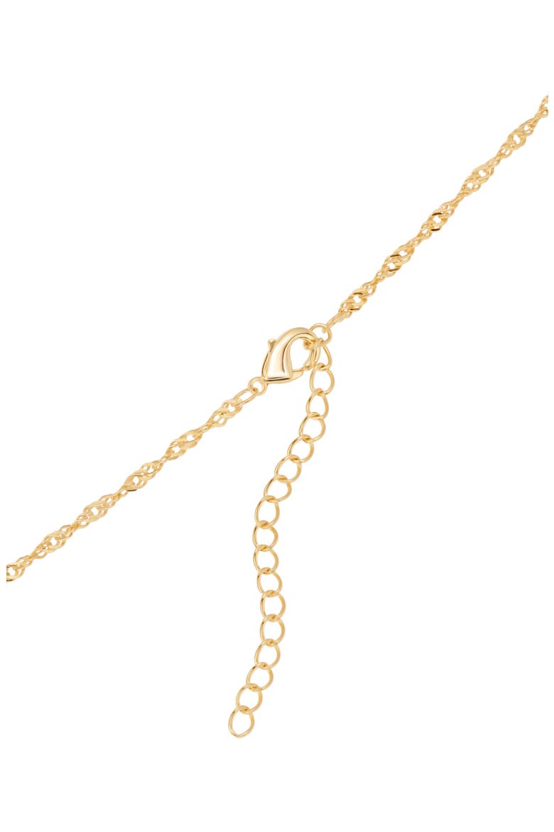 Mother-of-Pearl Cross Pendant Necklace, Alternate, color, GOLD