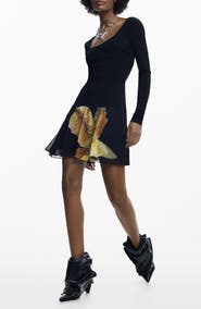 Desigual Long Sleeve Minidress
