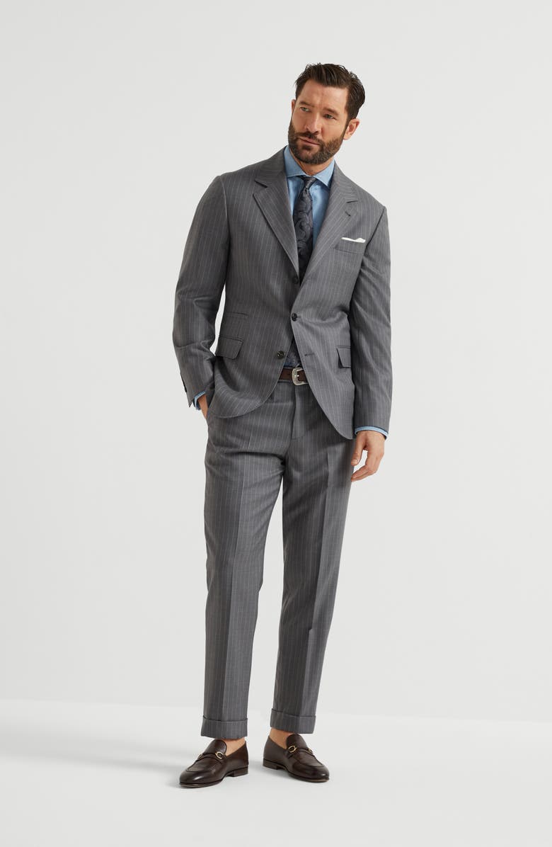 Brunello Cucinelli Chambray shirt, Alternate, color, 