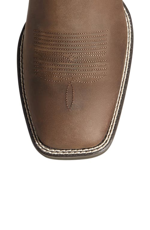 Ariat Men's Stockman Ultra Round Toe Boots In Talon Tan In Distressed Brown