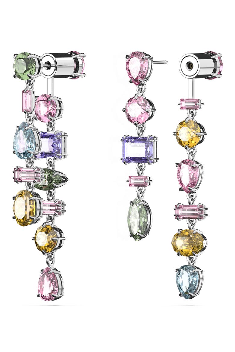 Gema Asymmetric Front/Back Earrings, Alternate, color, MULTICOLORED