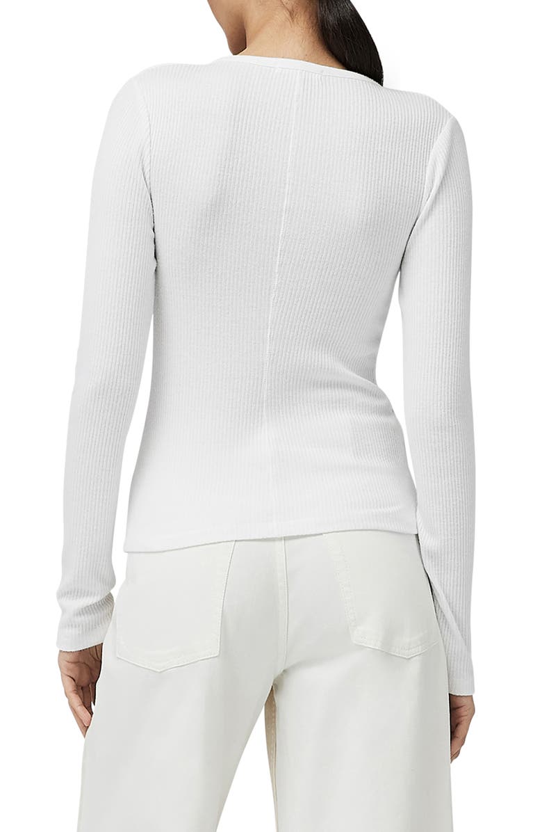 rag & bone The Rib Henley, Alternate, color, White
