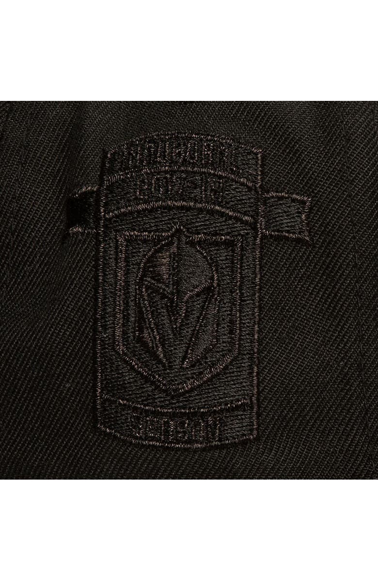 Mitchell & Ness Men's Mitchell & Ness Black Vegas Golden Knights Soul Strike Pearl Tonal Snapback Hat, Alternate, color, 