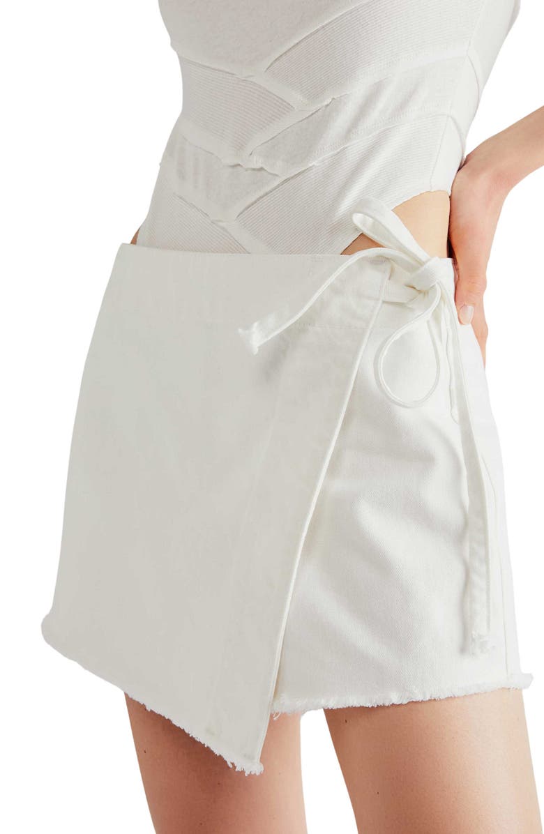 Free People Emmy Denim Skort, Alternate, color,