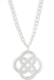 Karine Sultan Pendant Curb Chain Necklace