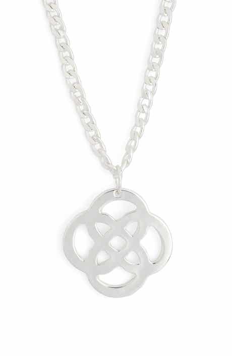 Karine Sultan Pendant Curb Chain Necklace