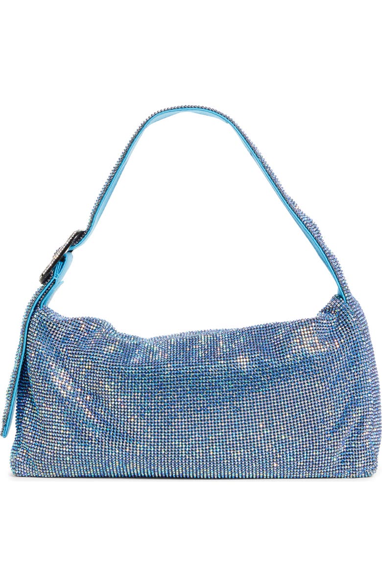 Benedetta Bruzziches Vitty Grande Crystal Mesh Shoulder Bag, Alternate, color,