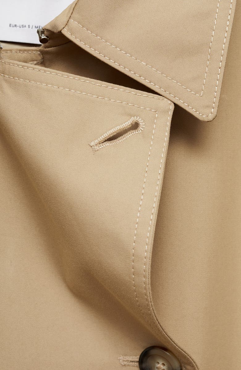 MANGO Cotton Blend Trench Coat, Alternate, color, 