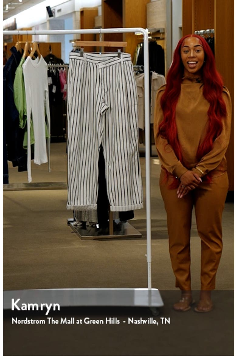 Stripe Glitch Waist Cotton Trousers video