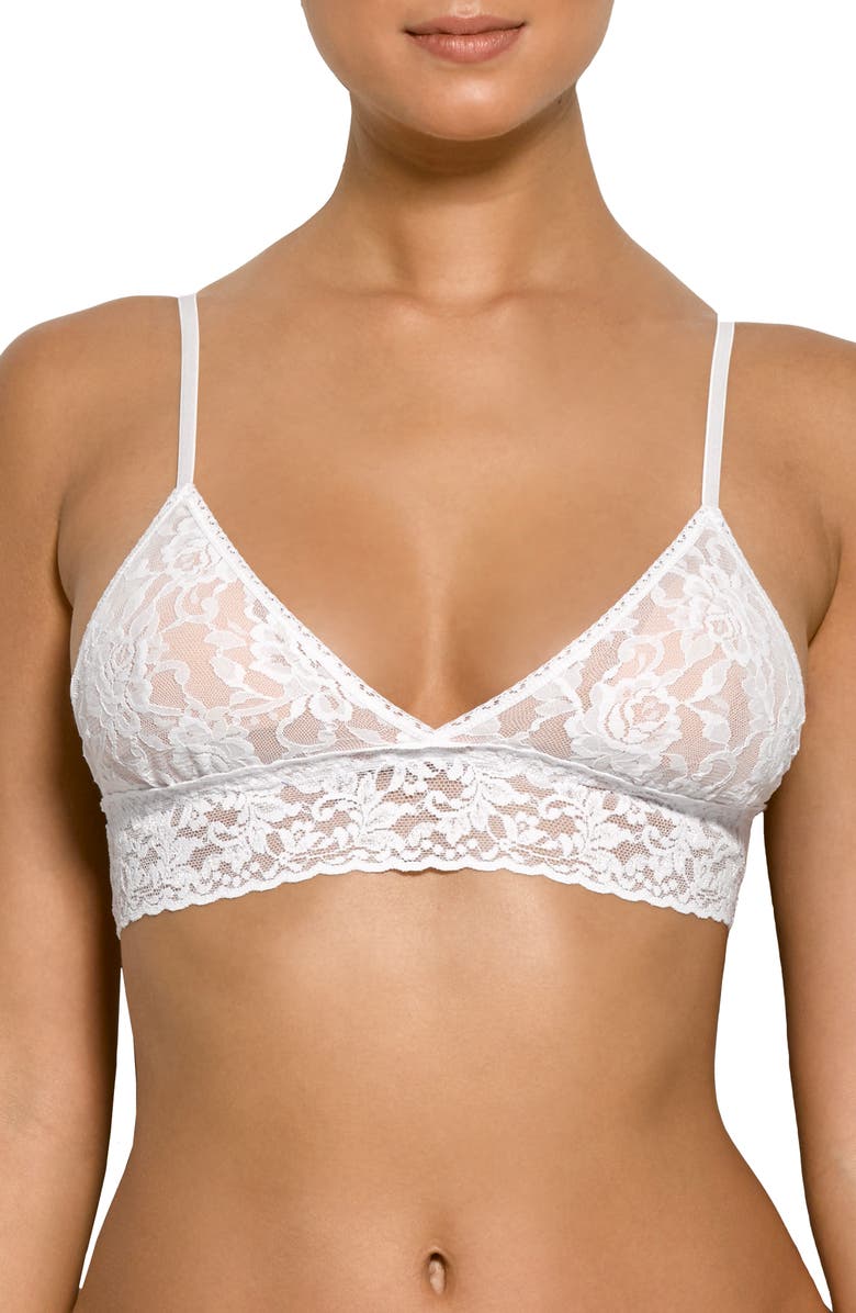 Hanky Panky Signature Lace Padded Bralette, Main, color, White