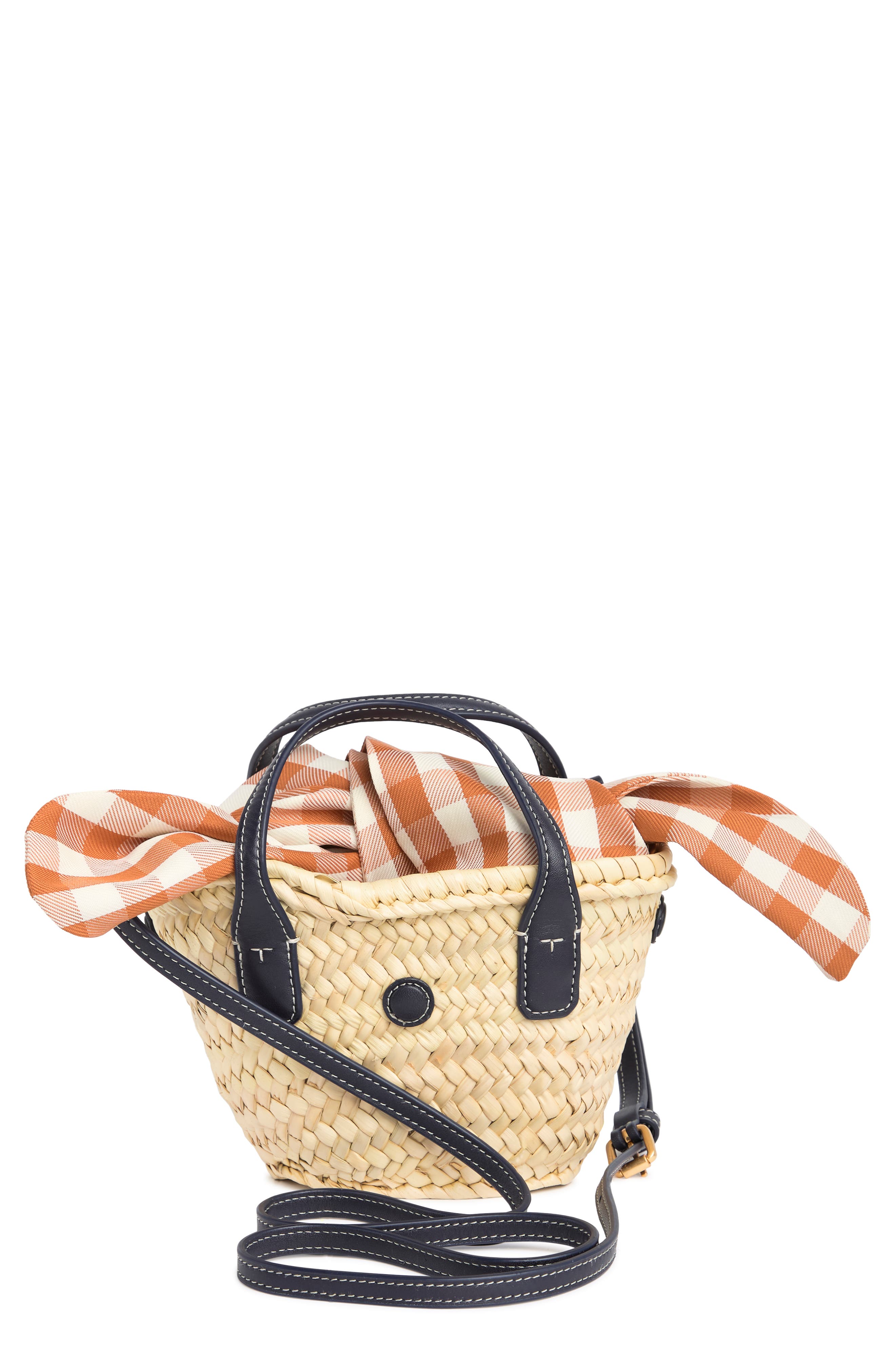 Tory Burch Ella Straw Basket Micro Bag, Alternate, color, 