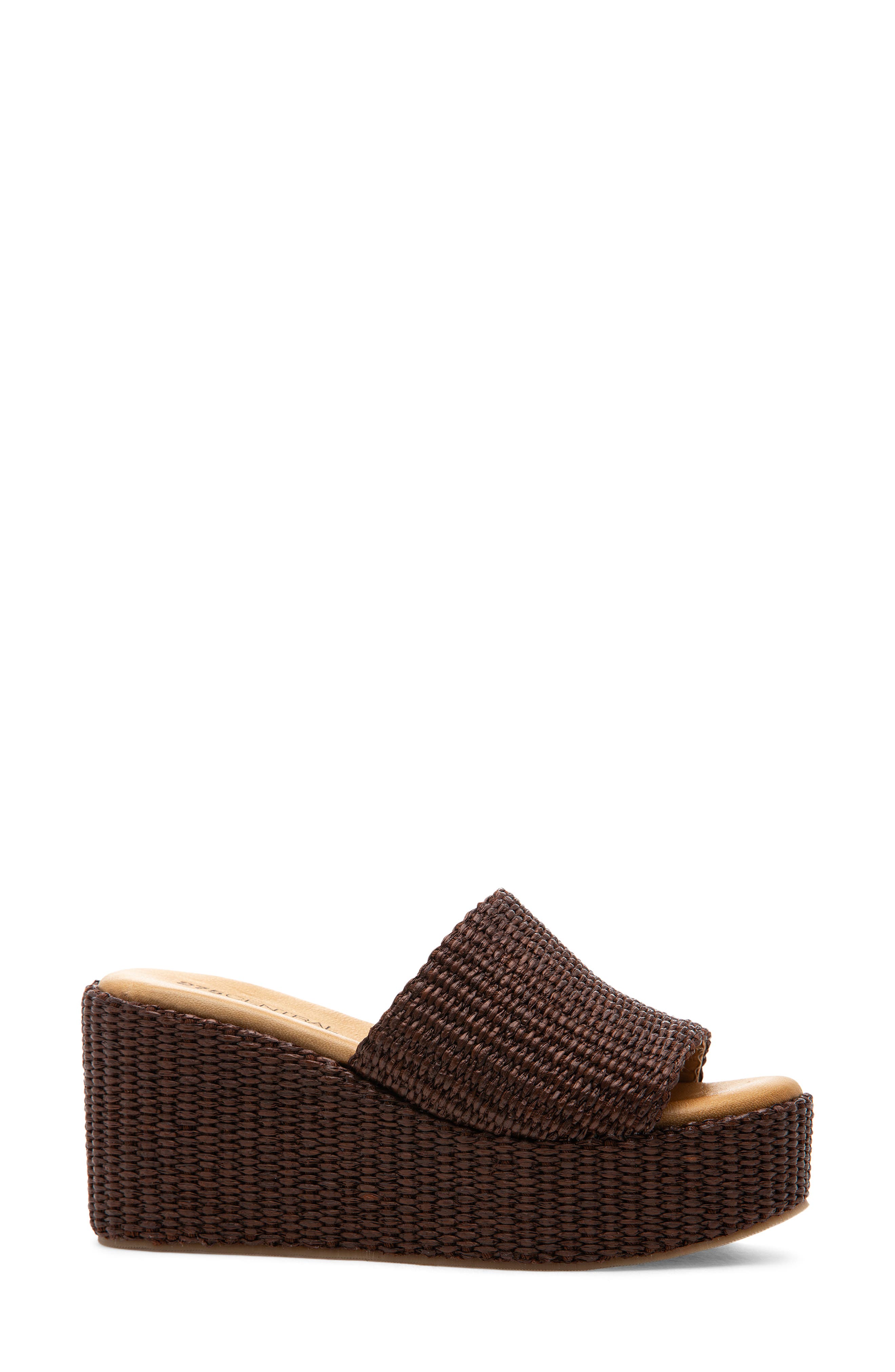 Sienna Platform Slide Sandal, Alternate, color, BROWN