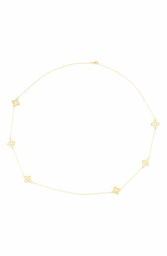 Adornia Clover Station Necklace